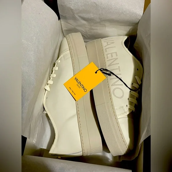 Valentino | Shoes | Valentino Sneakers Size 9 Whitegrey  display picture 2